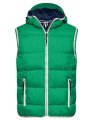 Heren Bodywarmer Daiber JN1076 Irish Green-wit